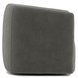 Aline Grey Fabric Swivel Chair - Ornate Home