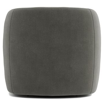 Aline Grey Fabric Swivel Chair - Ornate Home