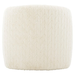 Aline White/Cream Fabric Swivel Chair - Ornate Home
