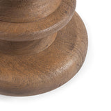 Alisa Sable Stone 12" Round Accent Table