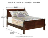 Alisdair Full Sleigh Bedroom Set with Dresser and Mirror - Ornate Home