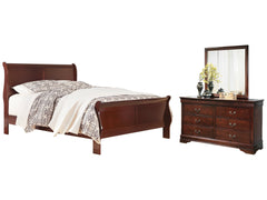 Alisdair King Sleigh Bedroom Set with Dresser and Mirror - Ornate Home