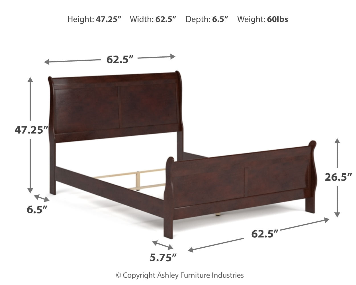 Alisdair Queen Sleigh Bed, Dresser and Chest (Online Special Price) - Ornate Home