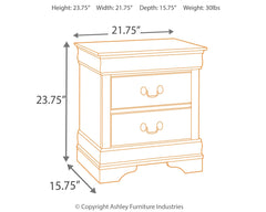 Alisdair Queen Sleigh Bedroom Set with Dresser, Mirror, Chest and 2 Nightstands - Ornate Home