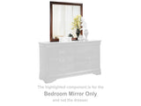 Alisdair Reddish Brown Bedroom Mirror - Ornate Home