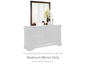 Alisdair Reddish Brown Bedroom Mirror - Ornate Home