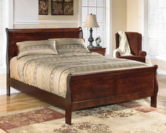 Alisdair Reddish Brown California King Sleigh Bed - Ornate Home