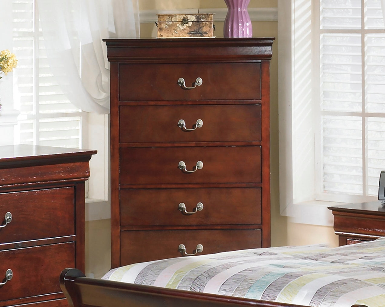Alisdair Reddish Brown Chest of Drawers (Online Special Price) - Ornate Home