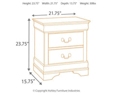 Alisdair Reddish Brown Full Sleigh Bedroom Set with Dresser, Mirror, Chest and Nightstand - Ornate Home