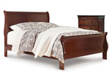 Alisdair Reddish Brown King Sleigh Bedroom Set with Chest - Ornate Home