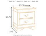 Alisdair Reddish Brown King Sleigh Bedroom Set with Dresser, Mirror and Nightstand (Online Special Price) - Ornate Home