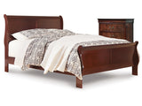 Alisdair Reddish Brown Queen Sleigh Bedroom Set with Chest - Ornate Home