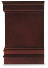 Alisdair Reddish Brown Twin Sleigh Bed & Dresser & Mirror & Chest & Nightstand (Online Special Price) - Ornate Home