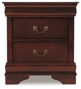 Alisdair Reddish Brown Twin Sleigh Bed & Dresser & Mirror & Chest & Nightstand - Ornate Home