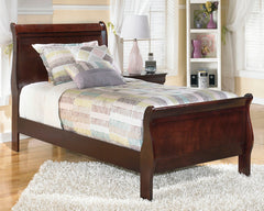 Alisdair Reddish Brown Twin Sleigh Bed - Ornate Home