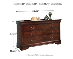Alisdair Twin Sleigh Bedroom Set with Dresser - Ornate Home