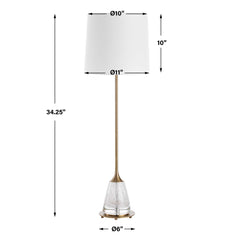 Alistair Brass Buffet Lamp - Ornate Home