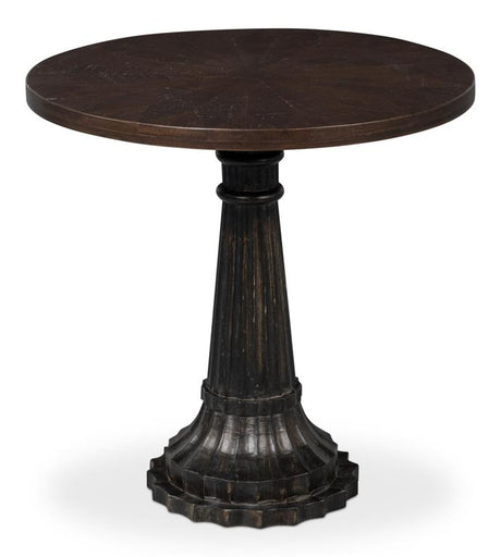 Alister Brown Round End Table - Ornate Home