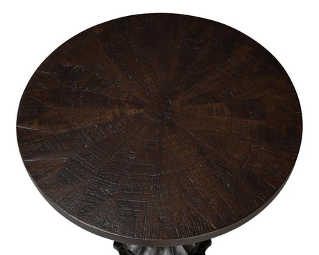 Alister Brown Round End Table - Ornate Home