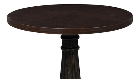 Alister Brown Round End Table - Ornate Home