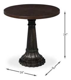 Alister Brown Round End Table - Ornate Home