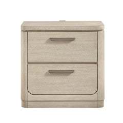 Alita Beige Nightstand - Ornate Home