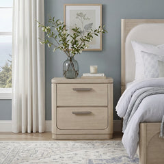 Alita Beige Nightstand - Ornate Home