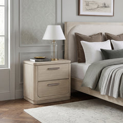 Alita Beige Nightstand - Ornate Home