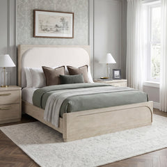 Alita Beige Queen Bed - Ornate Home