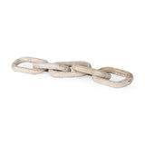 Alix Beige Wooden Link Chain Decorative Object - Ornate Home
