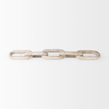 Alix Beige Wooden Link Chain Decorative Object - Ornate Home
