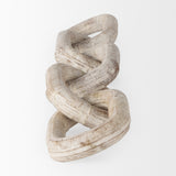Alix Beige Wooden Link Chain Decorative Object - Ornate Home