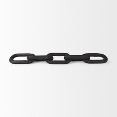 Alix Black Wood Link Chain Decorative Object - Ornate Home