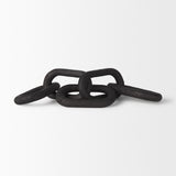 Alix Black Wood Link Chain Decorative Object - Ornate Home