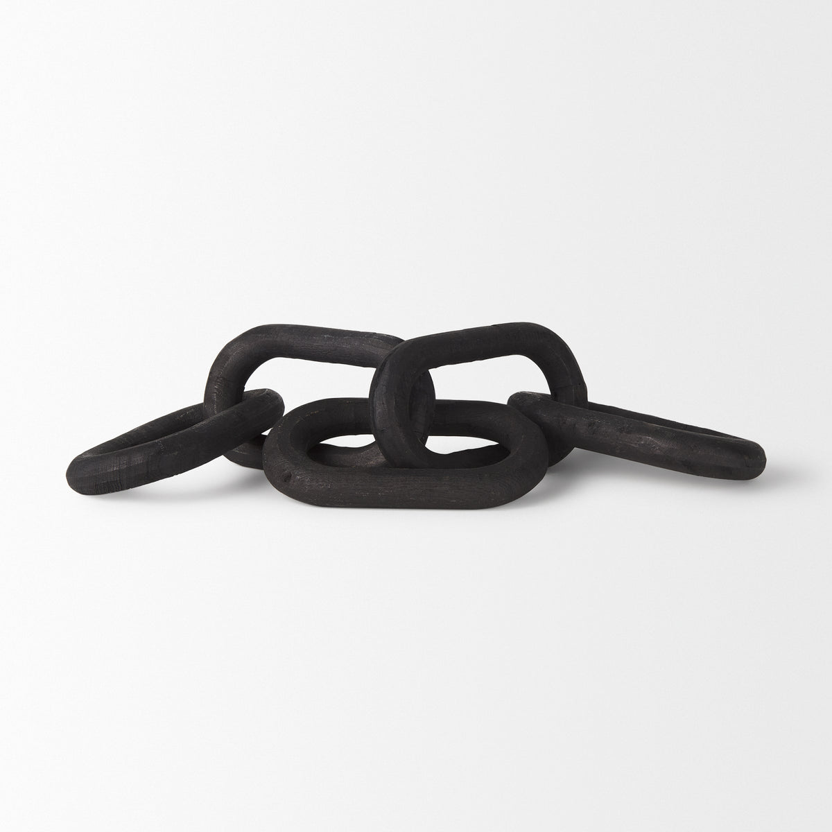 Alix Black Wood Link Chain Decorative Object - Ornate Home