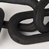 Alix Black Wood Link Chain Decorative Object - Ornate Home