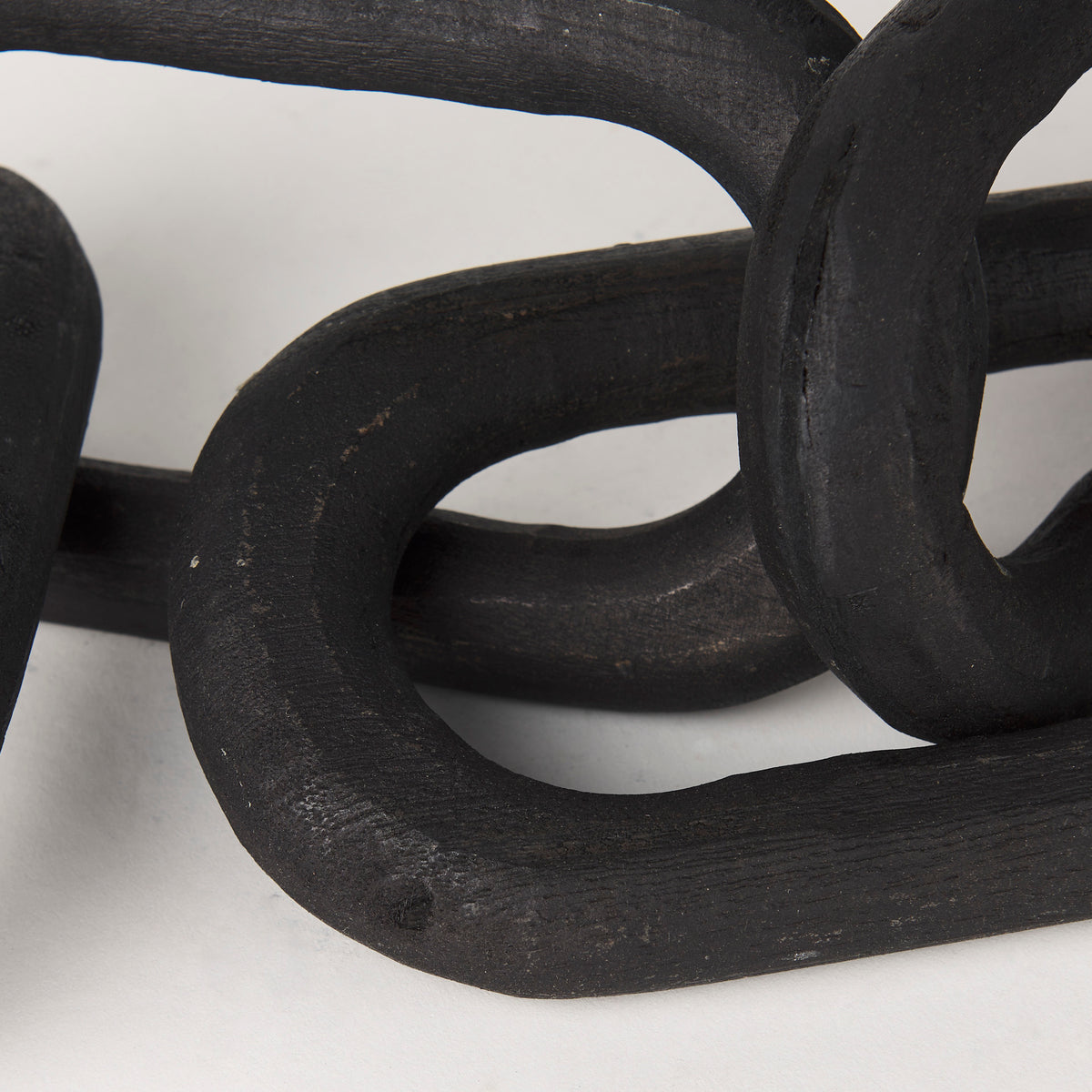 Alix Black Wood Link Chain Decorative Object - Ornate Home
