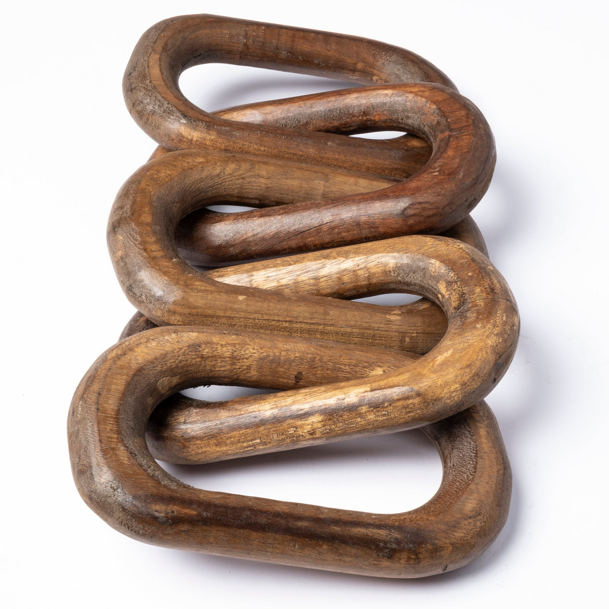 Alix Brown Wooden Hand-Made 5 Link Chain - Ornate Home