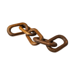 Alix Brown Wooden Hand-Made 5 Link Chain - Ornate Home