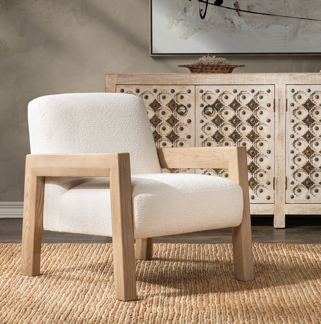 Aliza Ivory Accent Chair