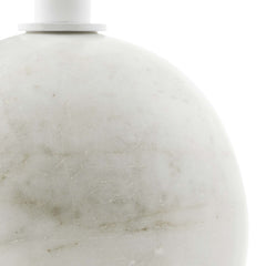 Aliza Round White Marble Side Table - Ornate Home