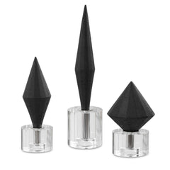 Alize Black Sculptures (Set of 3) - Ornate Home