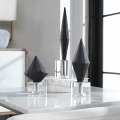 Alize Black Sculptures (Set of 3) - Ornate Home