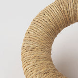 Alize Natural Jute Wrapped Solid Wood Circular Chain Link Decorative Object - Ornate Home