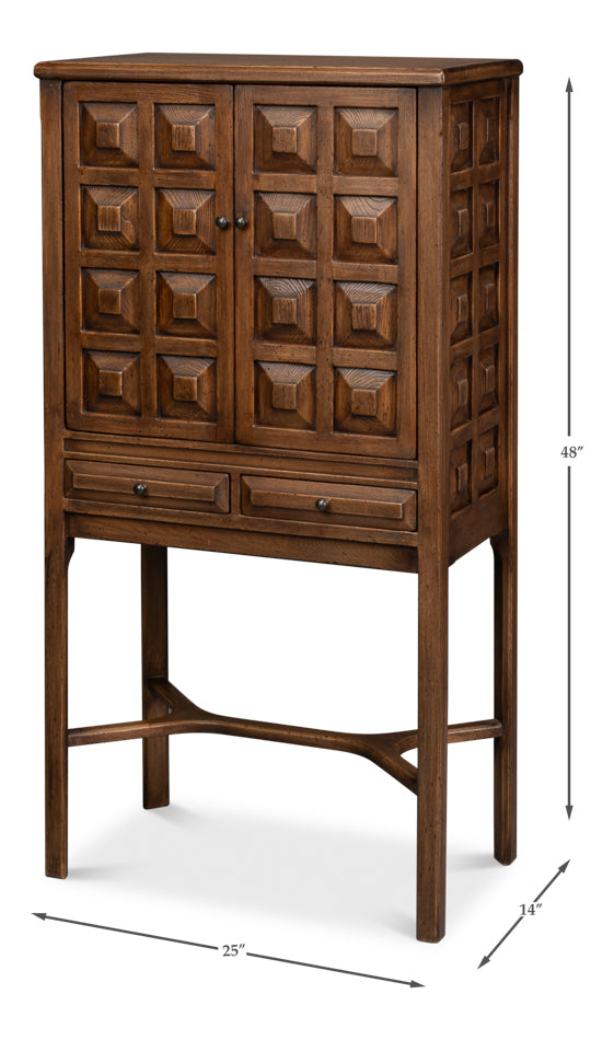 Alkazar Tan Cabinet - Ornate Home
