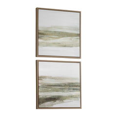 All Of A Sudden Multicolor Framed Canvases (Set of 2) - Ornate Home