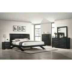 Allan Black 2-Drawer Nightstand - Ornate Home