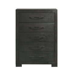 Allan Black 5-Drawer Chest - Ornate Home
