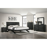 Allan Black 5-Piece King Panel Bedroom Set - Ornate Home