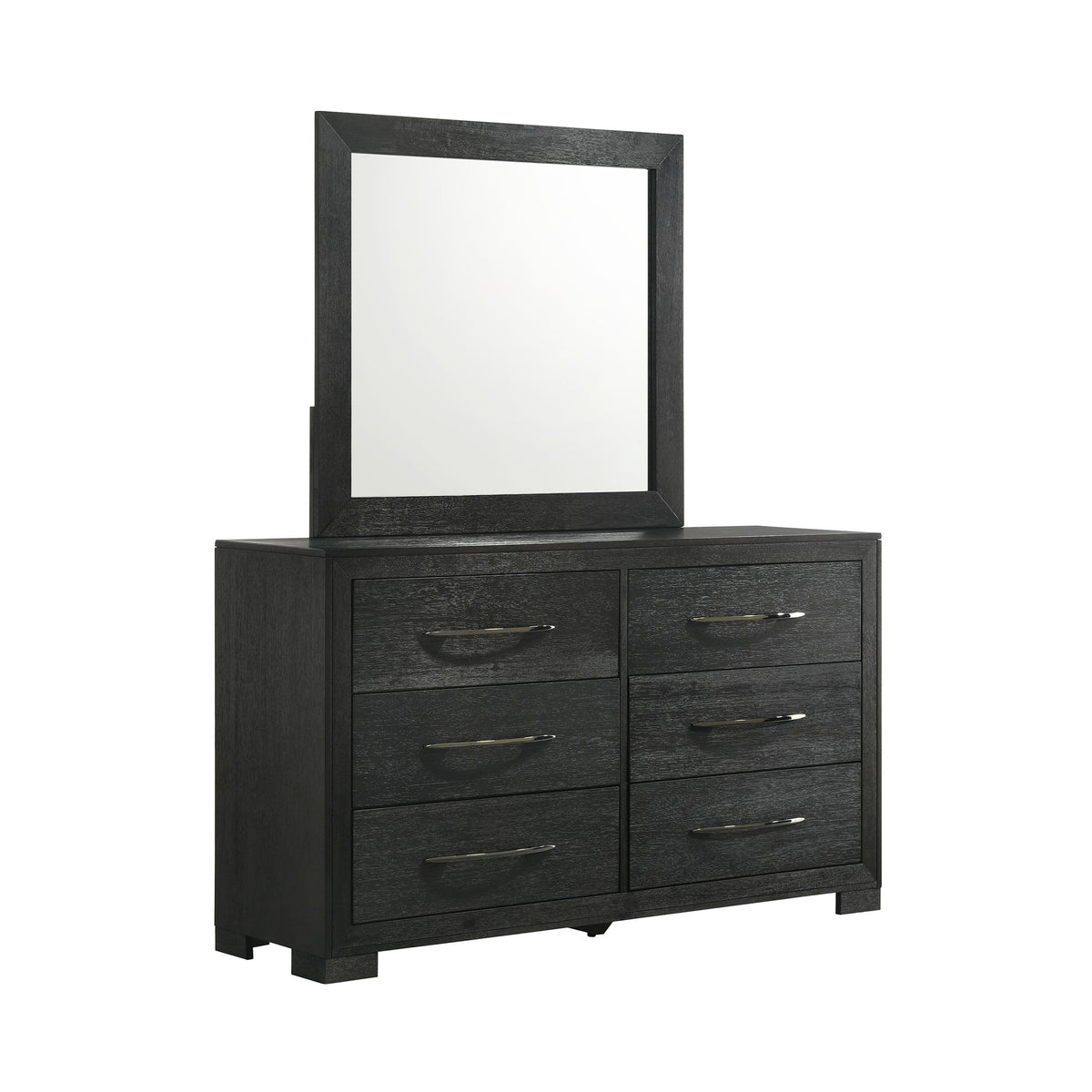Allan Black 5-Piece King Panel Bedroom Set - Ornate Home